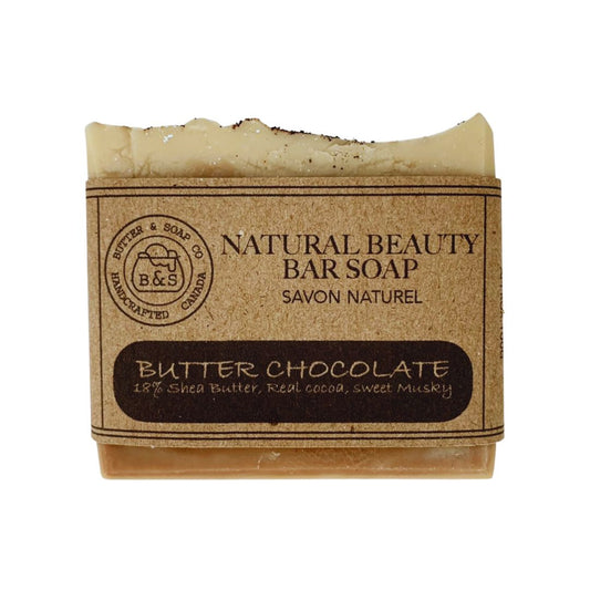 Barre de savon au chocolat au beurre fait à la main entièrement naturel 