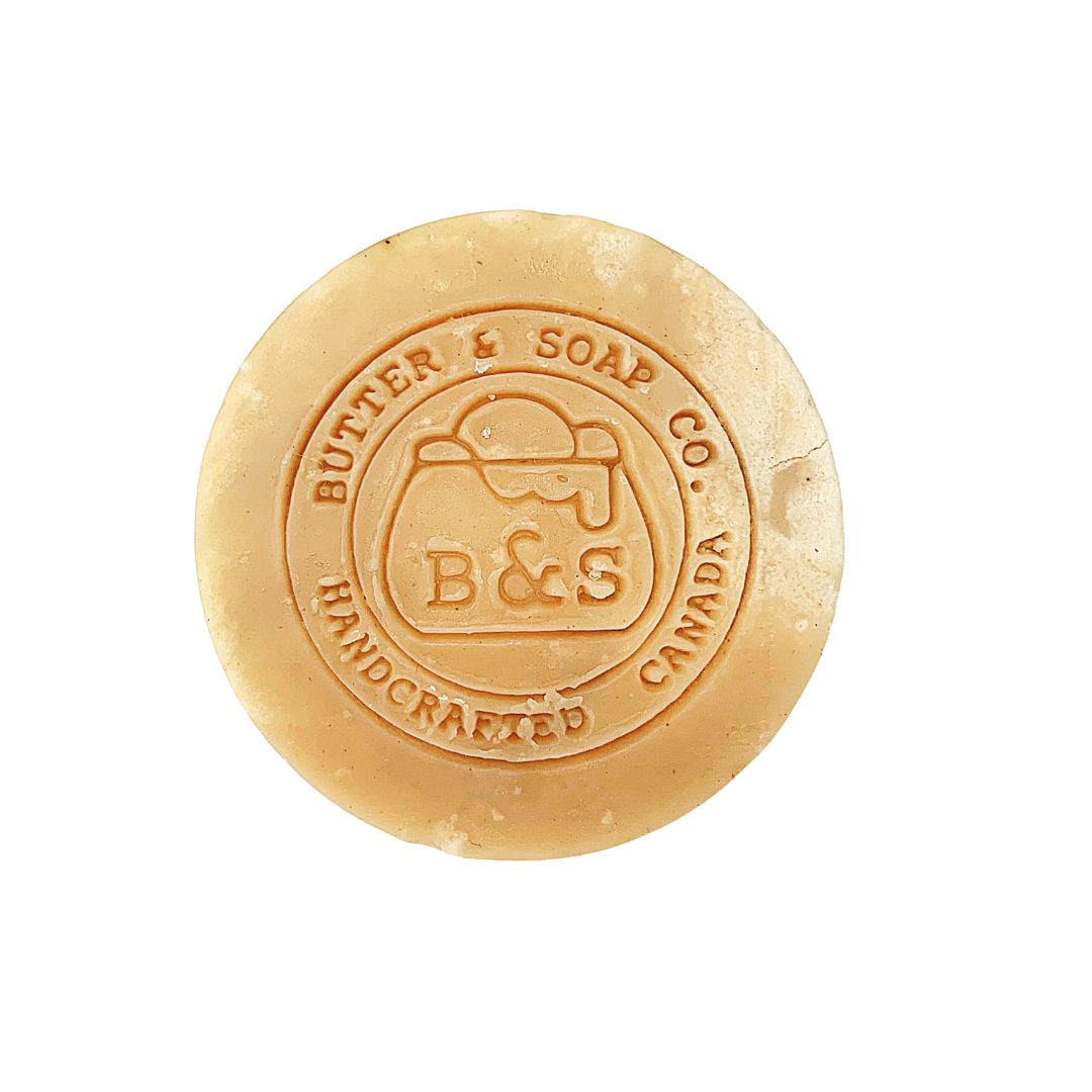 Butter & Soap Co. Mugwort Soap Travel size round