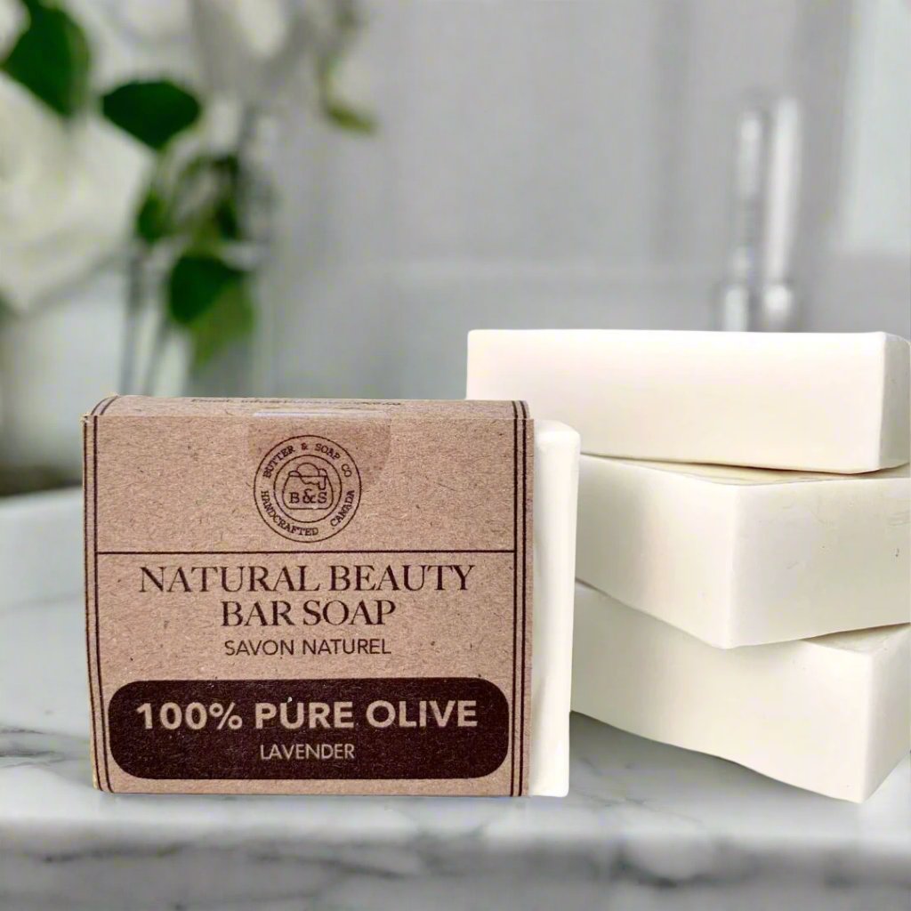 Savon Naturel de Beauté 100% Olive Lavande Française