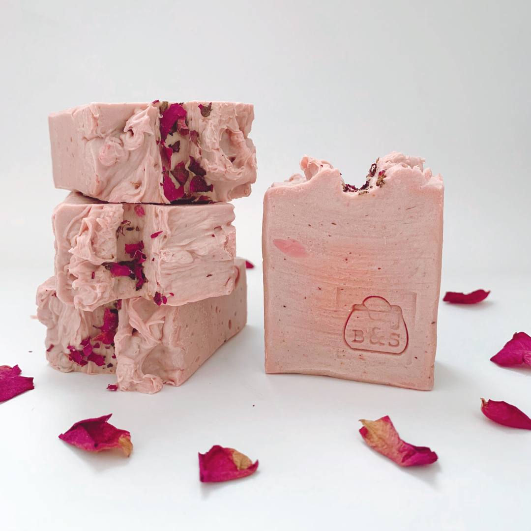 Rose Milk Soap Handmade Hot Process