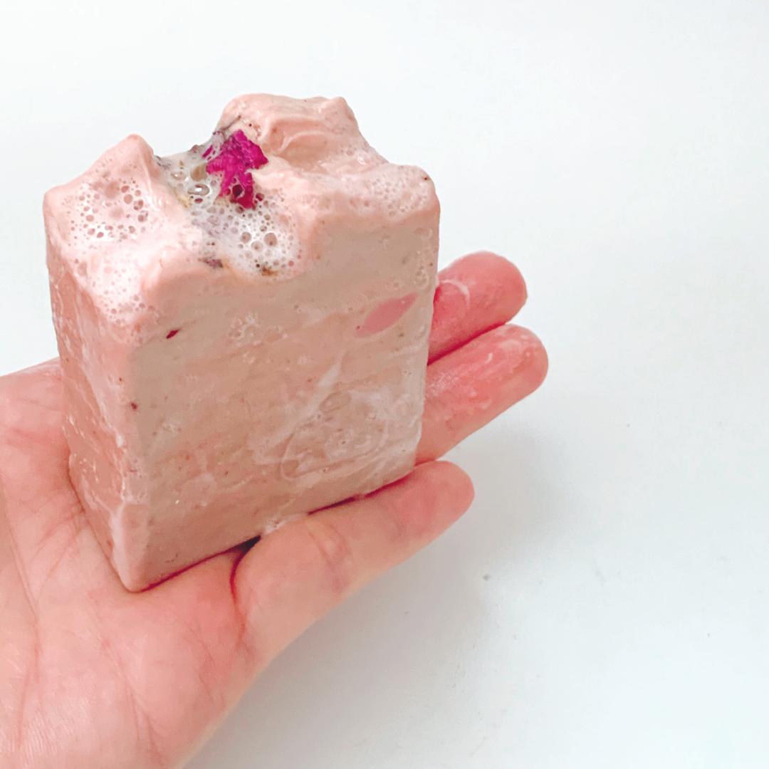 Rose Milk Soap Handmade Hot Process