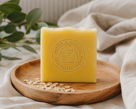honey and oat soap bar cover