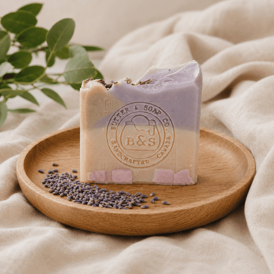 Lavender and Shea Calm Bar - Handmade Cold Process Soap with Mango & Coconut Oil (pack of 2)