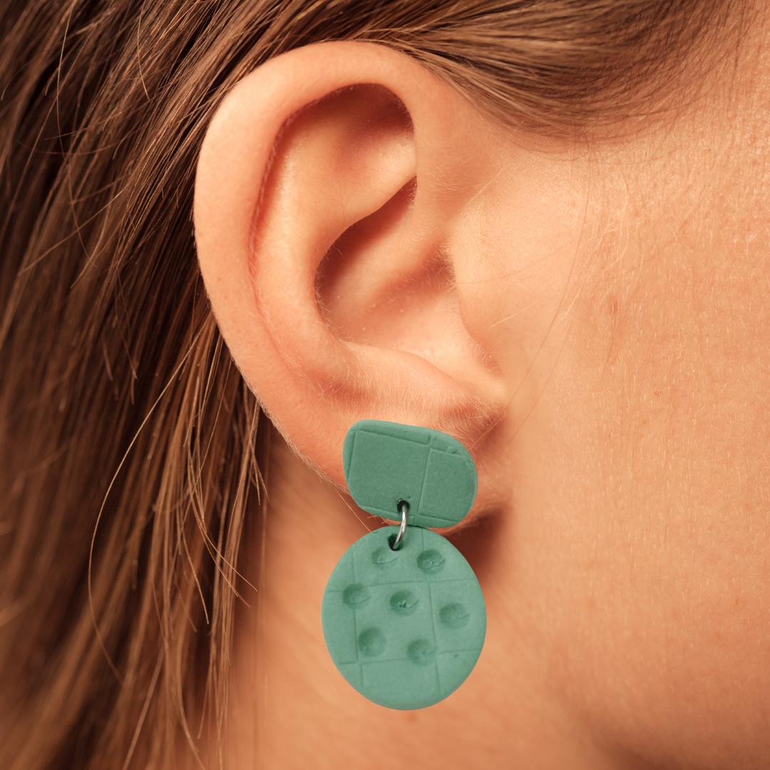 Minimalist deals clay earrings