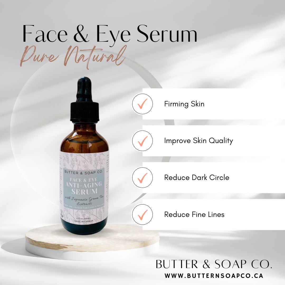 Natural Hydrating Face and Eye Serum Oil-Free Made in Canada