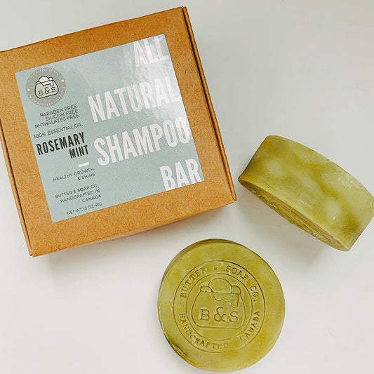 All Natural Handcrafted Rosemary Mint Shampoo Bar