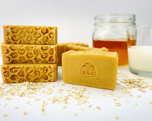 Milk Honey and Oat Soap Bar (Scented)